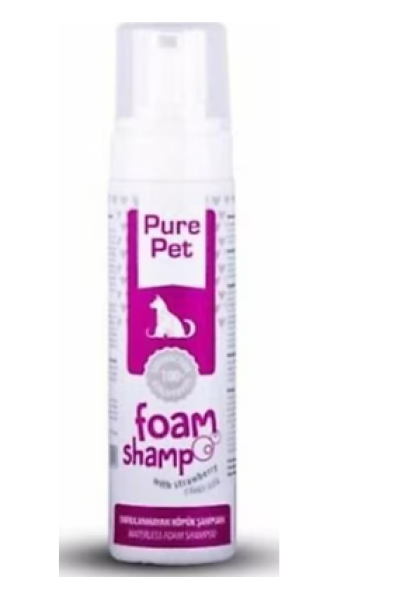 PURE PET DURULANMAYAN KÖPÜK SHAMPOO ÇİLEK ÖZLÜ 225 ML